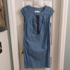 Vineyard Vines Blue Cap Sleeve Mini Dress